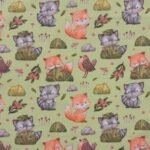 Popeline Animals – Verde Menta