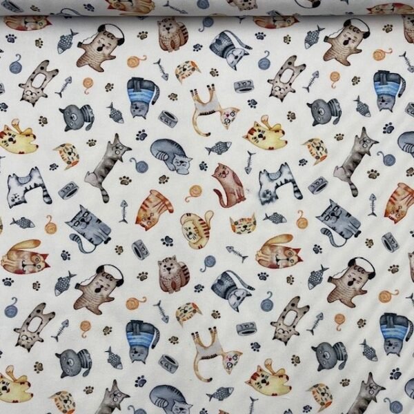 Popeline Cats – Branco