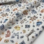 Popeline Cats – Branco - imagem 3