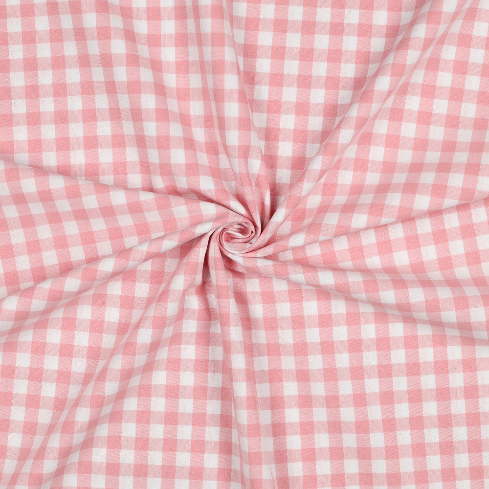 Tecido Popeline Fio Tinto Xadrez – Rosa Velho Violet Fabrics