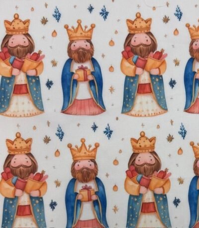 Tecido Popeline Natal Reis