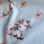 Popeline Unicorn Ice Cream by Ana Lobo – Azul - imagem 3