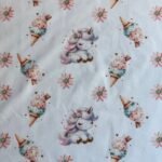 Popeline Unicorn Ice Cream by Ana Lobo – Branco