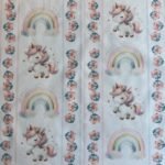 Popeline Unicorn Rainbow by Ana Lobo – Branco