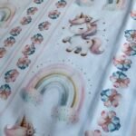 Popeline Unicorn Rainbow by Ana Lobo – Branco - imagem 3
