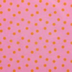 Tecido Nylon Impermeável Bolas 1 cm Rosa Claro e Laranja - Image 2
