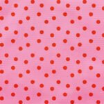 Tecido Nylon Impermeável Bolas 1 cm Rosa e Vermelho - Image 2