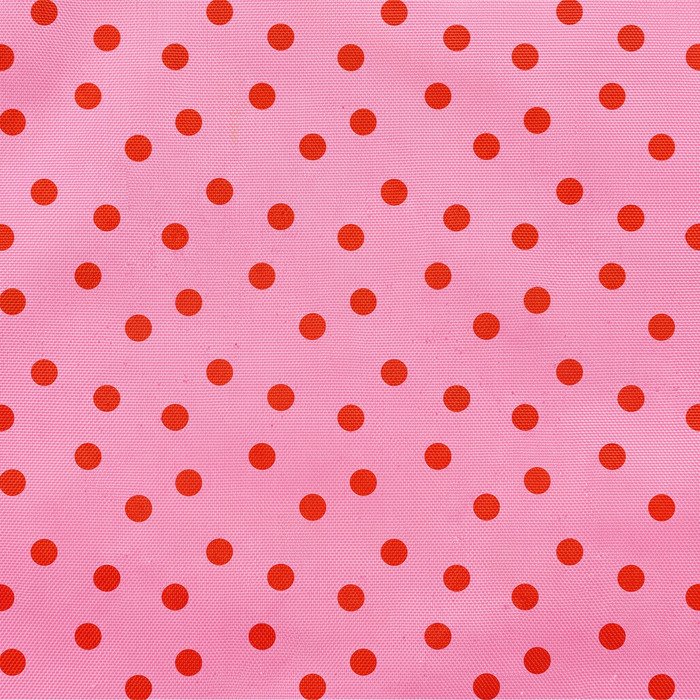 Tecido Tecido Nylon Impermeavel Bolas 1 cm Rosa com Vermelho1 Violet Fabrics