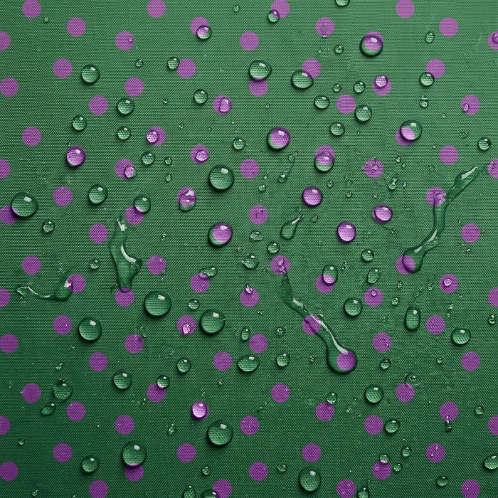Tecido Tecido Nylon Impermeavel Bolas 1 cm Verde com Violeta d d1 Violet Fabrics