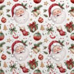 Tecido Nylon Impermeável Pai Natal