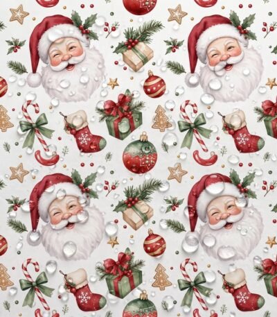 Tecido Nylon Impermeável Pai Natal