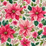 Tecido Policanvas Natal Flores de Natal - Cru