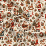 Tecido Policanvas Natal Pais Natais - Cru - Image 2