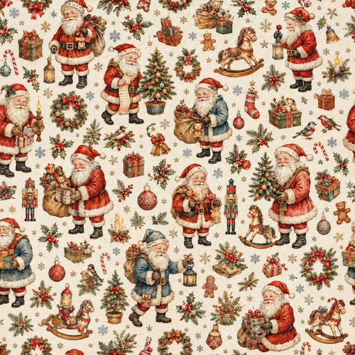 Tecido Tecido Policanvas Natal Pais Natais e Brinquedos1 Violet Fabrics