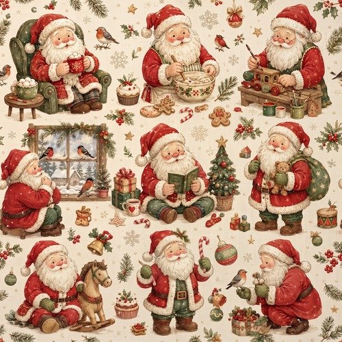 Tecido Tecido Policanvas Natal Pais Natais v2 Violet Fabrics