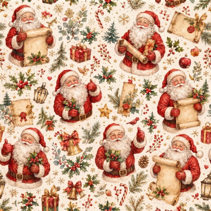 Tecido Tecido Policanvas Pai Natal2 Violet Fabrics