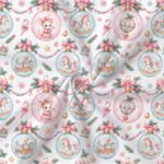 Tecido Popeline Brinquedos e Bolas de Natal - Branco - Image 2