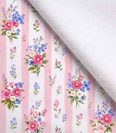 Softshell Impermeável e Respirável Ricas e Flores – Branco e Rosa