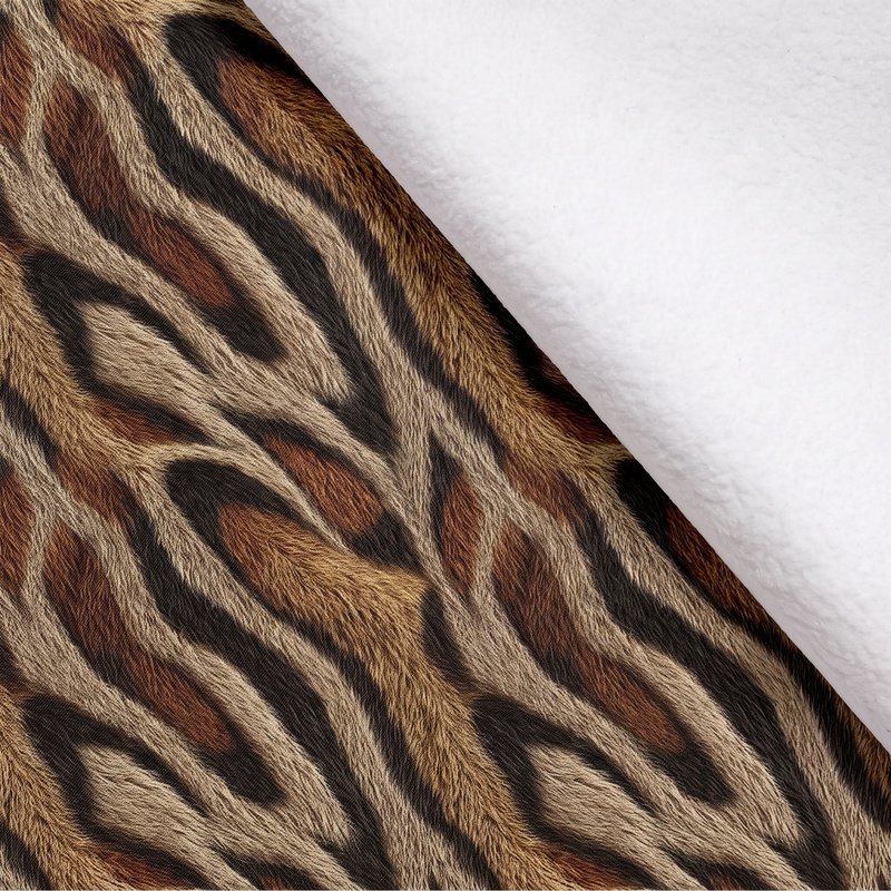 Tecido Tecido Softshell Zebra Bege Violet Fabrics