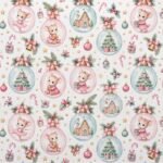 Tecido Nylon Impermeável Ratinhas e Bolas de Natal - Image 2