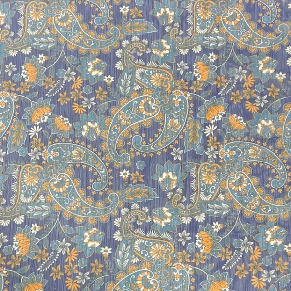 Chiffon c/ Risca Gold – Azul