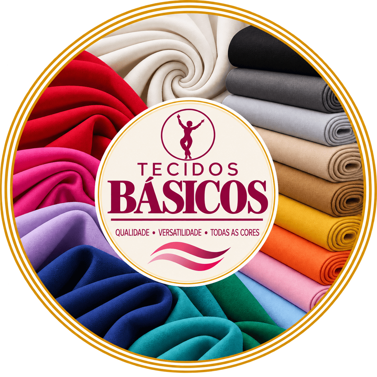 Emblema Tecidos Básicos Coloridos