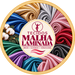 Tecido Malha Laminada Luxuosa