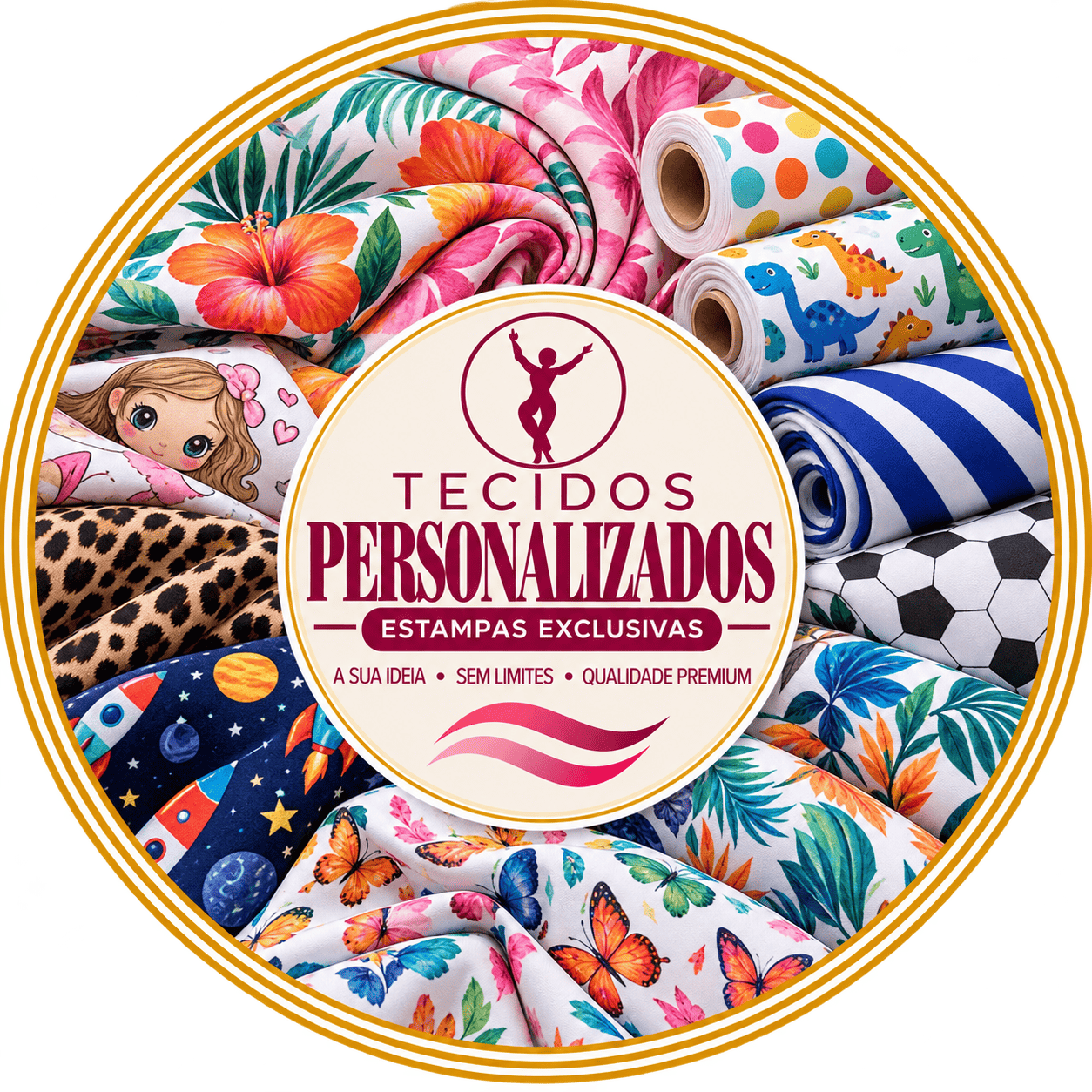 Emblema de Tecidos Personalizados