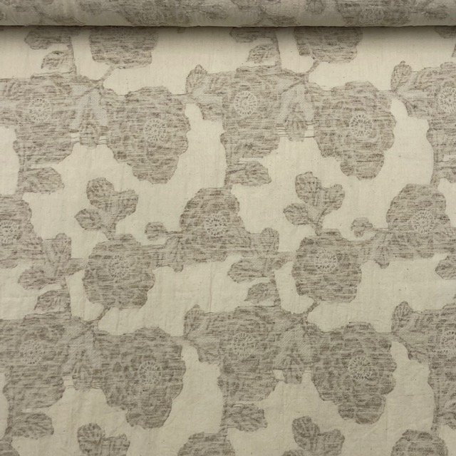 Linho Viscose Jacquard – Natural