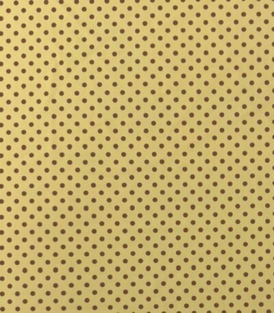 Licra Estampada Pintas - Amarelo Manteiga / Castanho