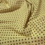 Licra Estampada Pintas - Amarelo Manteiga / Castanho