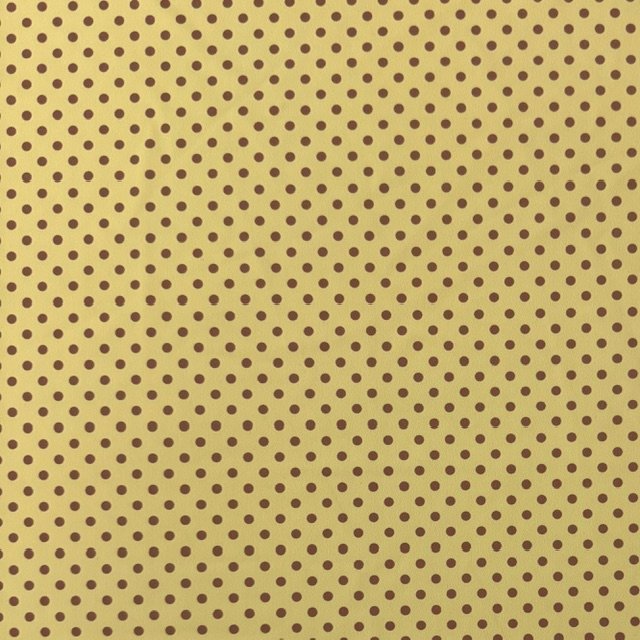 Licra Estampada Pintas - Amarelo Manteiga / Castanho Licra Estampada Pintas - Amarelo Manteiga / Castanho