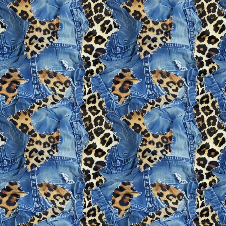 Lycra Estampada – Jeans Leopardo