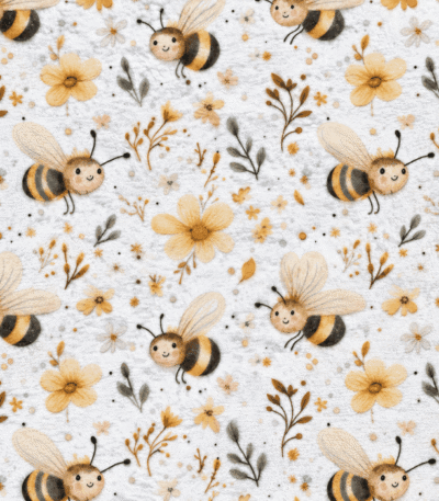 Malha Coralina Avelhas e Flores - Branco