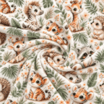 Malha Coralina Selva Folhas – Branco