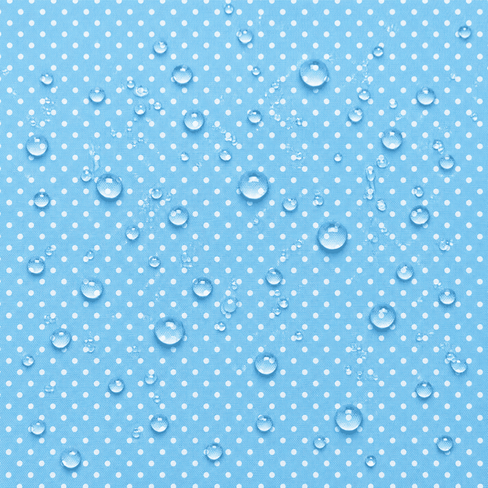 Nylon Impermeável Pintas - Azul Claro Nylon Impermeável Pintas - Azul Claro