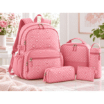 Nylon Impermeável Pintas - Rosa Claro