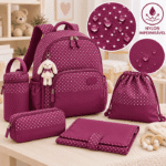 Tecido Nylon Impermeável Pintas - Roxo