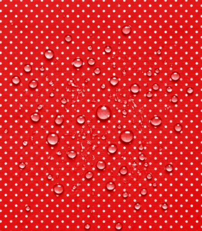 Nylon Impermeável Pintas - Vermelho