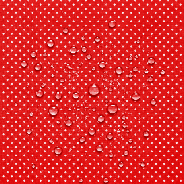 Nylon Impermeável Pintas - Vermelho
