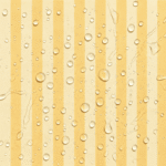 Tecido Nylon Impermeável Riscas Amarelo Pastel e Creme