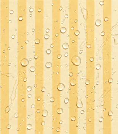 Tecido Nylon Impermeável Riscas Amarelo Pastel e Creme