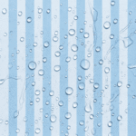 Tecido Nylon Impermeável Riscas Azul Bebé e Azul Claro