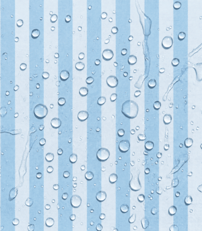 Tecido Nylon Impermeável Riscas Azul Bebé e Azul Claro