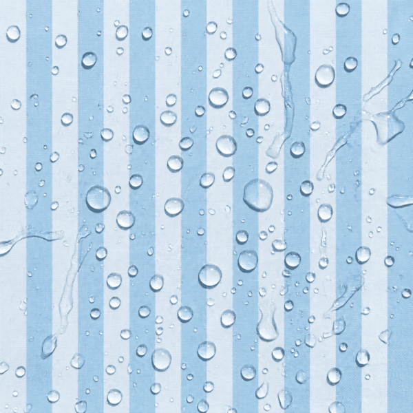 Tecido Nylon Impermeável Riscas Azul Bebé e Azul Claro
