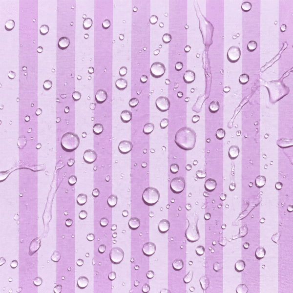 Tecido Nylon Impermeável Riscas 2cm Lavanda e Lilás Pastel