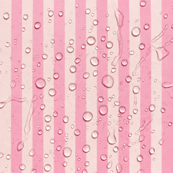Tecido Nylon Impermeável Riscas 2cm Rosa Bebé e Rosa Claro