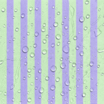 Tecido Nylon Impermeável Riscas 2cm Verde Menta Claro e Lilás