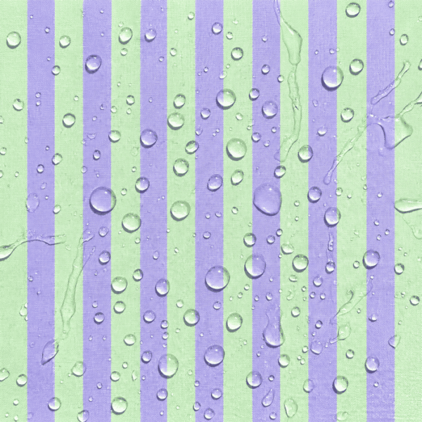 Tecido Nylon Impermeável Riscas 2cm Verde Menta Claro e Lilás