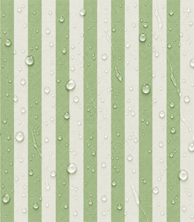 Tecido Nylon Impermeável Riscas 2cm Verde Sálvia e Cinza Claro